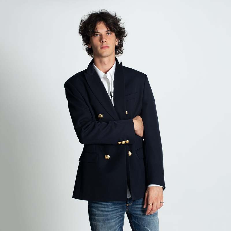 Palm Angels Double Breasted Blazer | Garmentory