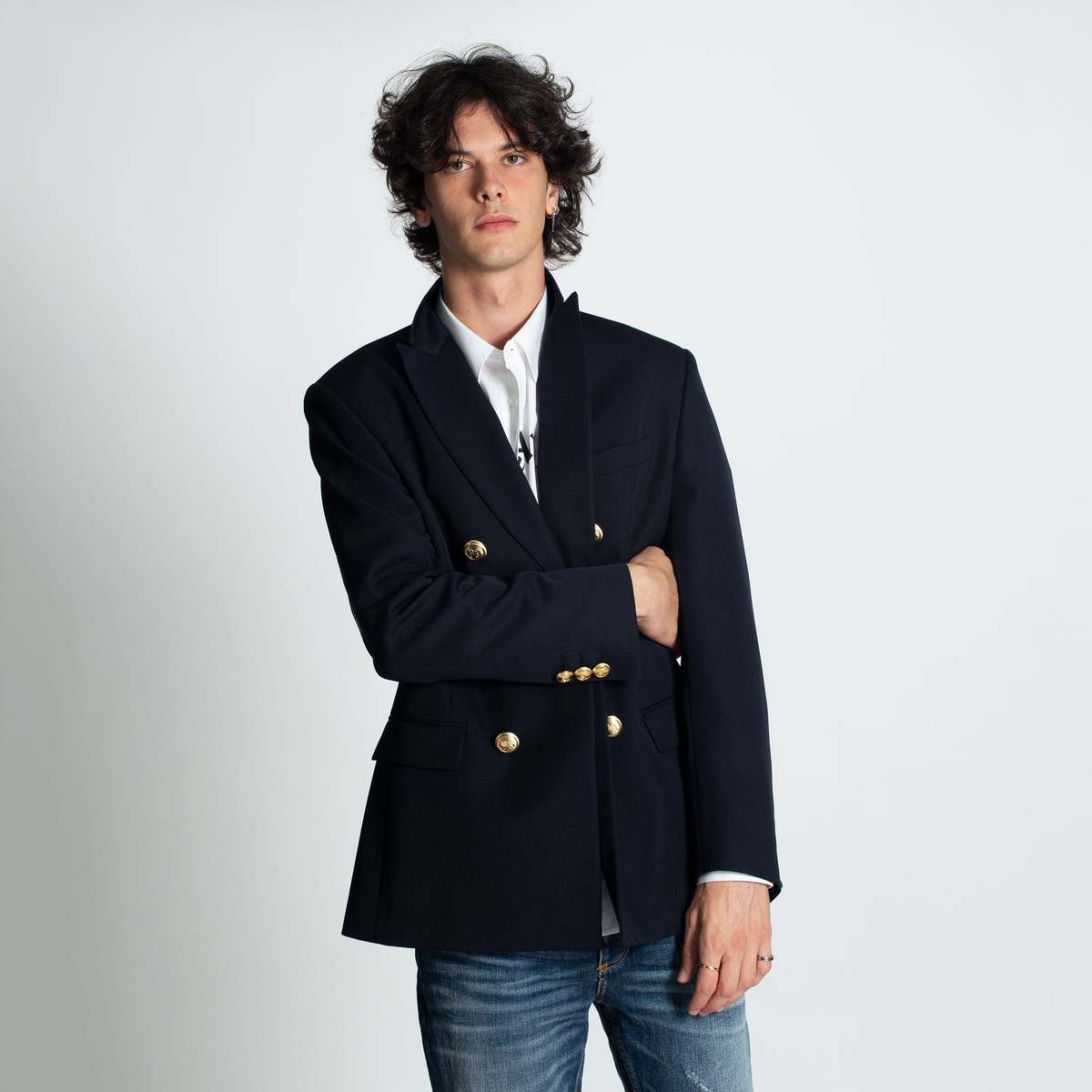 Palm Angels Double Breasted Blazer | Garmentory