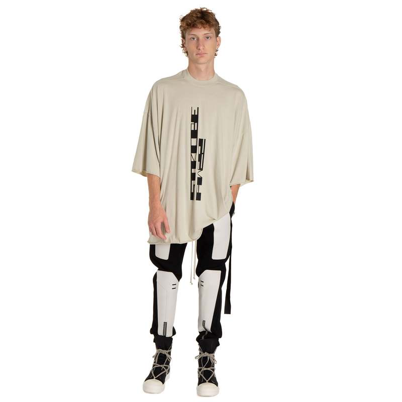 Tシャツ・カットソー RICK OWENS Men T-shirt Beige RR01E5238JNCP3 2109 Rick Owens Tee Jumbo - Natural Black – Kith