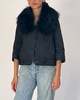 Moschino Fur Collared Jacket - Black - Thumbnail 4