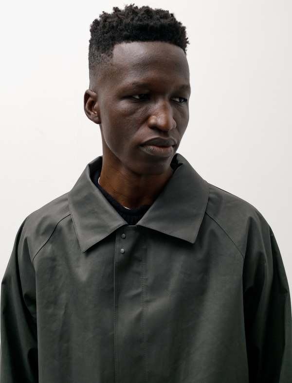 Margaret Howell Rubberized Coach Jacket Proofed - Dark Green Margaret Howell Rubberized Coach Jacket Proofed - Dark Green