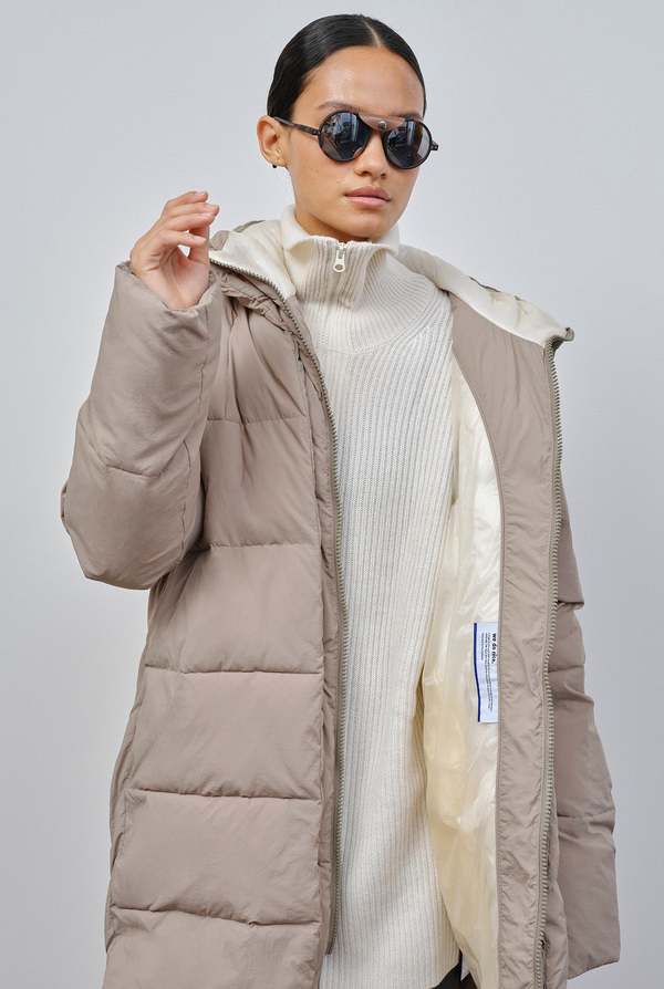 embassy of bricks and logs lyndon puffer jacket pale olive