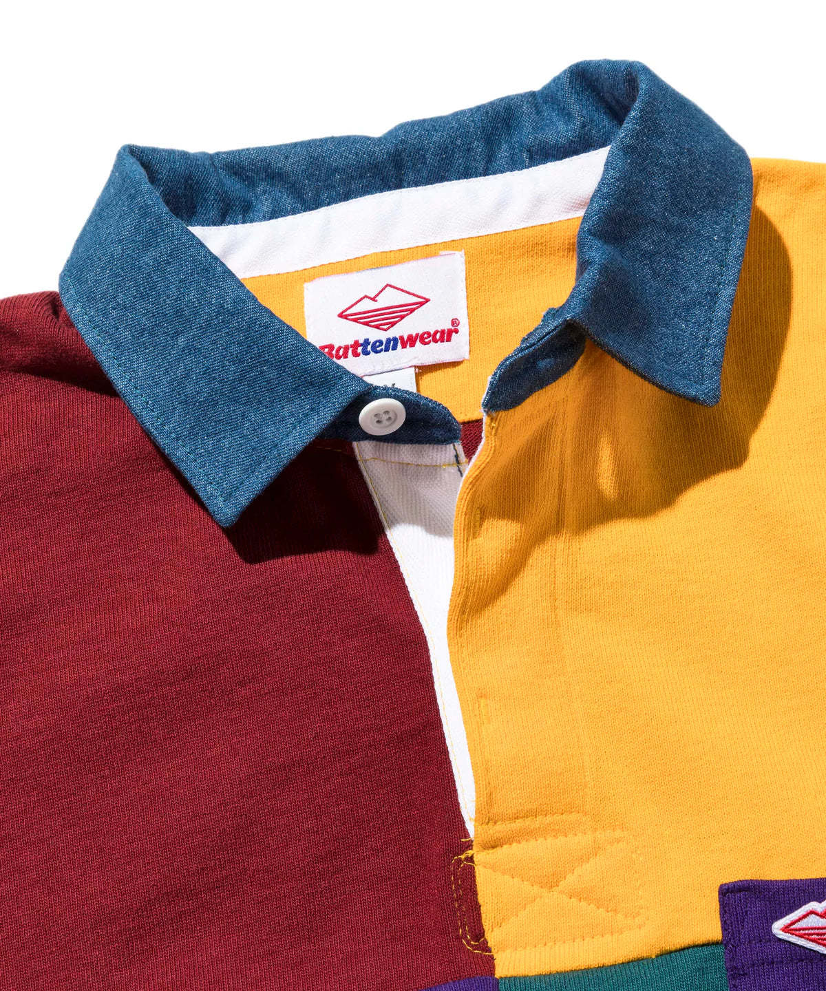 Battenwear Pocket Rugby Shirt Green/Navy Stripe Garmentory