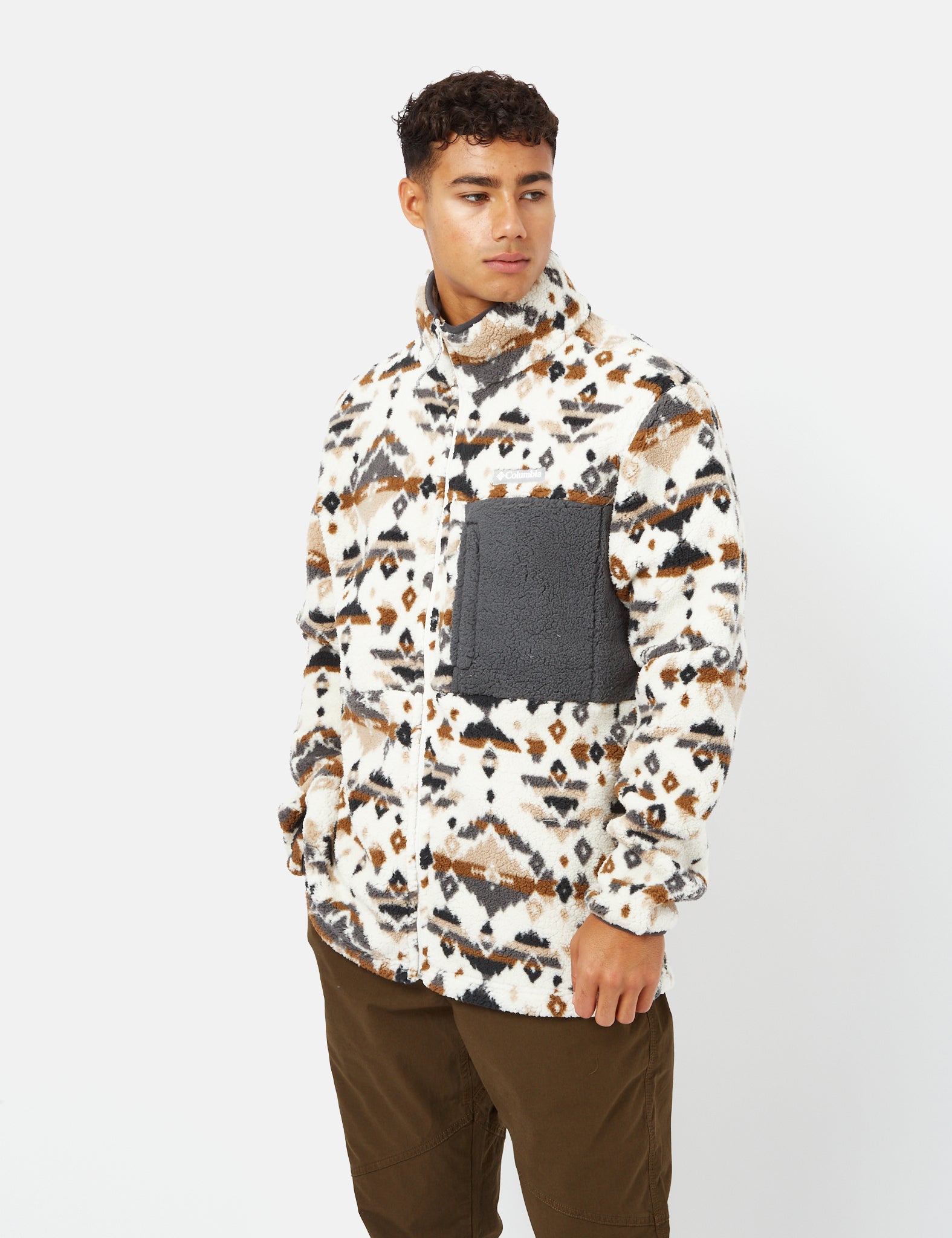 Mountainside Printed Fleece Jacket Columbia Mountainside Full Zip