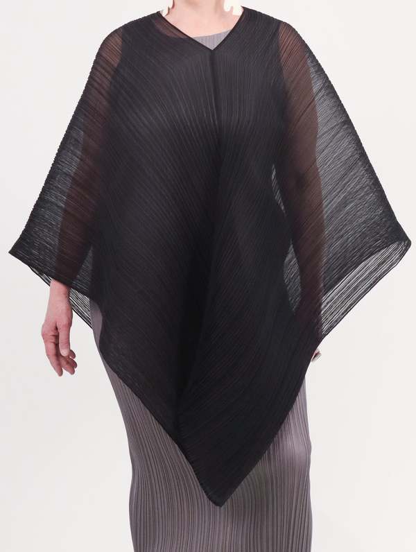 Pleats Please by Issey Miyake Basic Madame T - Black | Garmentory
