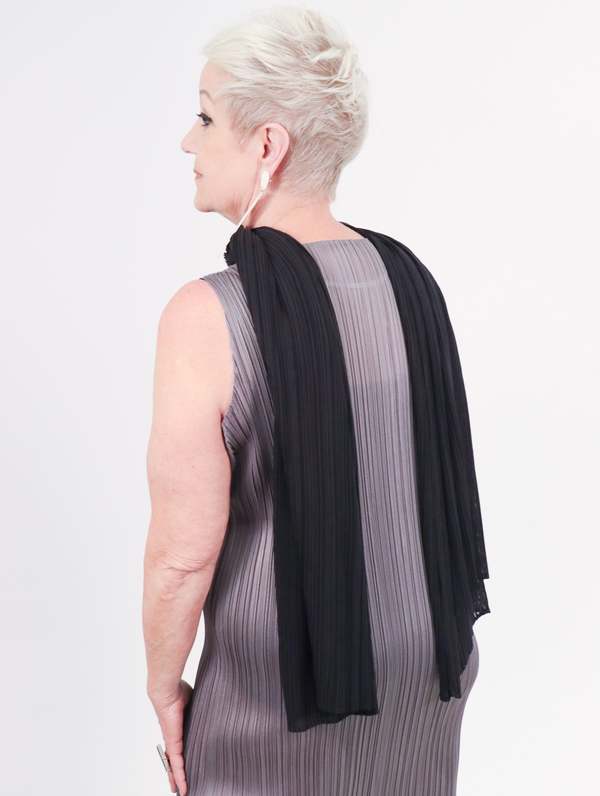 Pleats Please by Issey Miyake Basic Madame T - Black | Garmentory