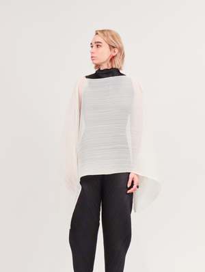 Pleats Please by Issey Miyake Basic Madame T - White | Garmentory