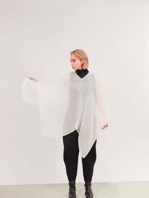 Pleats Please by Issey Miyake Basic Madame T - White | Garmentory