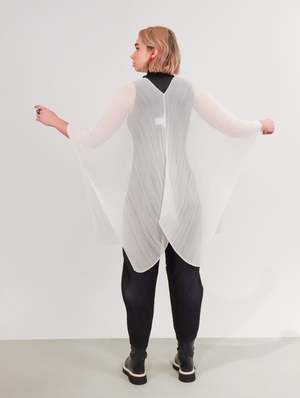 Pleats Please by Issey Miyake Basic Madame T - White | Garmentory