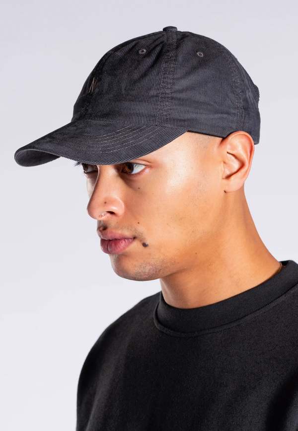 Norse Projects Baby Corduroy Sports Cap Slate Grey Garmentory
