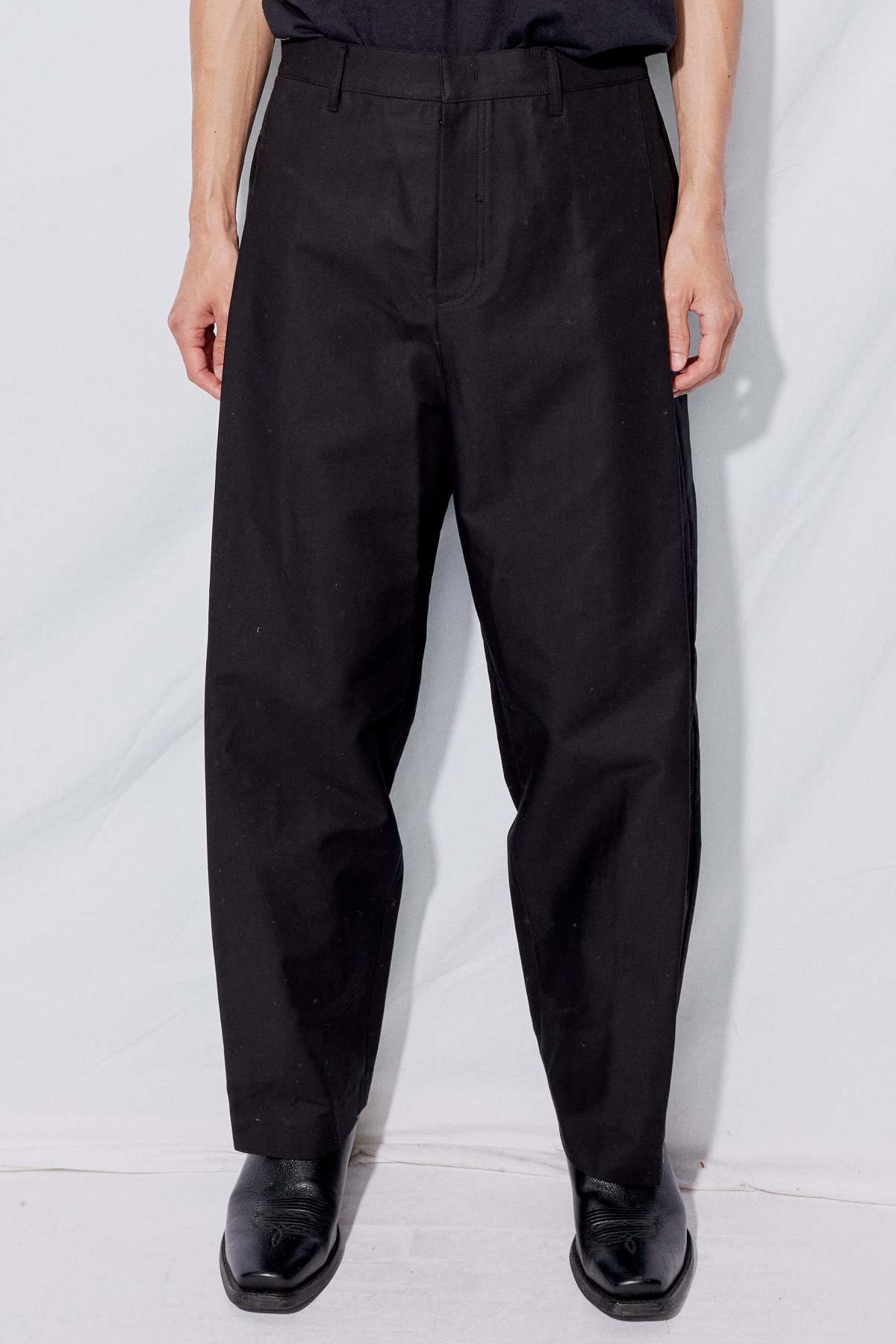 AMOMENTO Snap Garconne Pants - Black | Garmentory