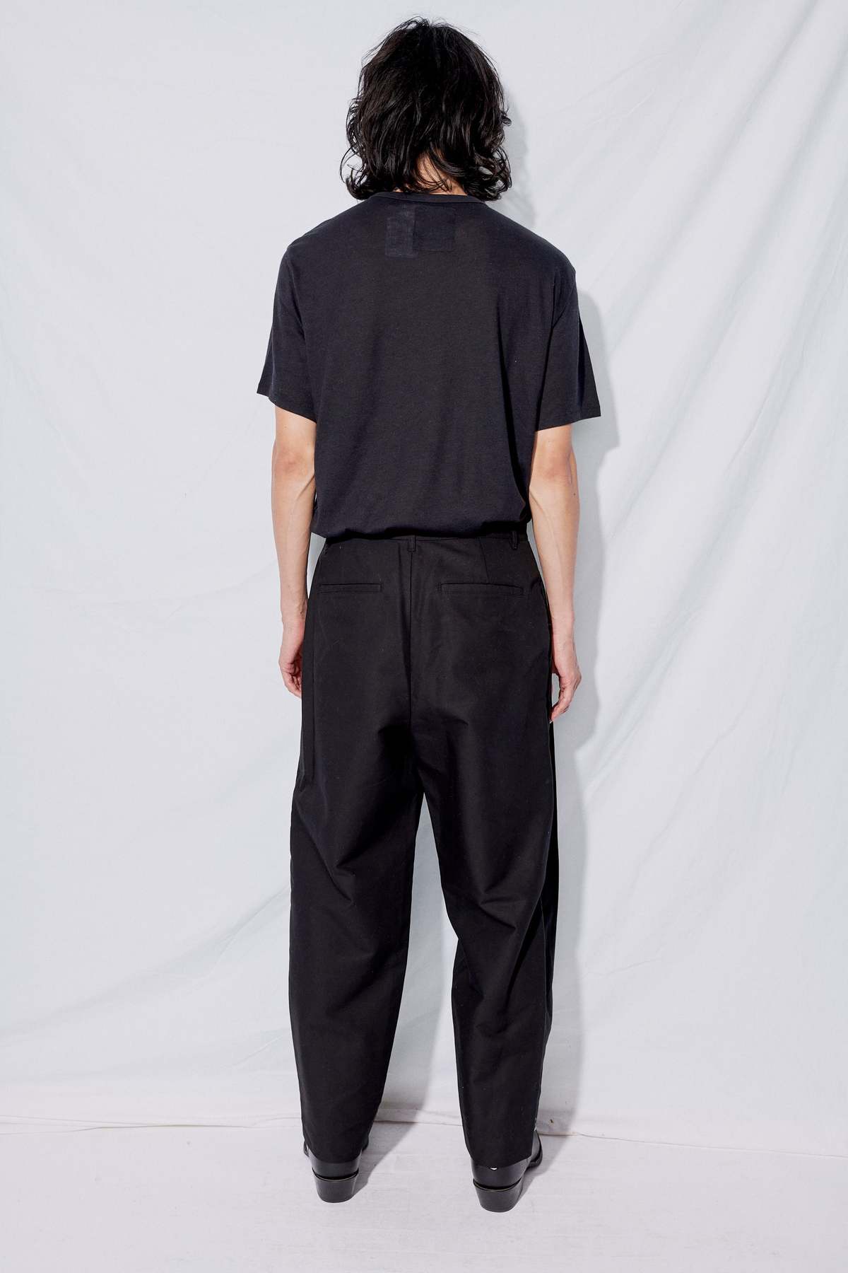 AMOMENTO アモーメント ズボン　SNAP GARCONNE PANTS AMOMENTO Snap Garconne Pants - Black | Garmentory