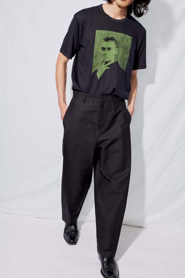 AMOMENTO Snap Garconne Pants - Black | Garmentory