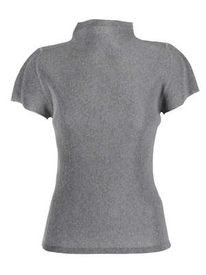 Pleats Please by Issey Miyake Mist Basics Mockneck - Light Grey