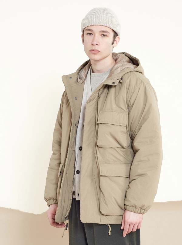 UNIVERSAL WORKS Recycled Nylon Padded Stayout Jacket - Sand