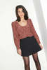 SISTER STUDIOS Britt Blouse - Burgundy - Thumbnail 1