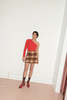 SISTER STUDIOS Mini Skirt - Brown Tartan - Thumbnail 1