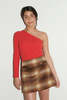 SISTER STUDIOS Mini Skirt - Brown Tartan - Thumbnail 2