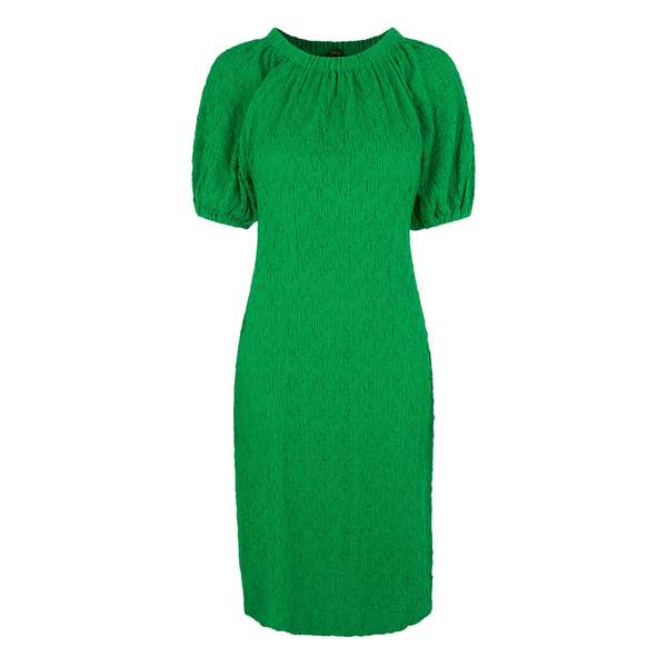 dark green dress with silver shoes Ingenue Swing Dress in Vintage Green Rose Print