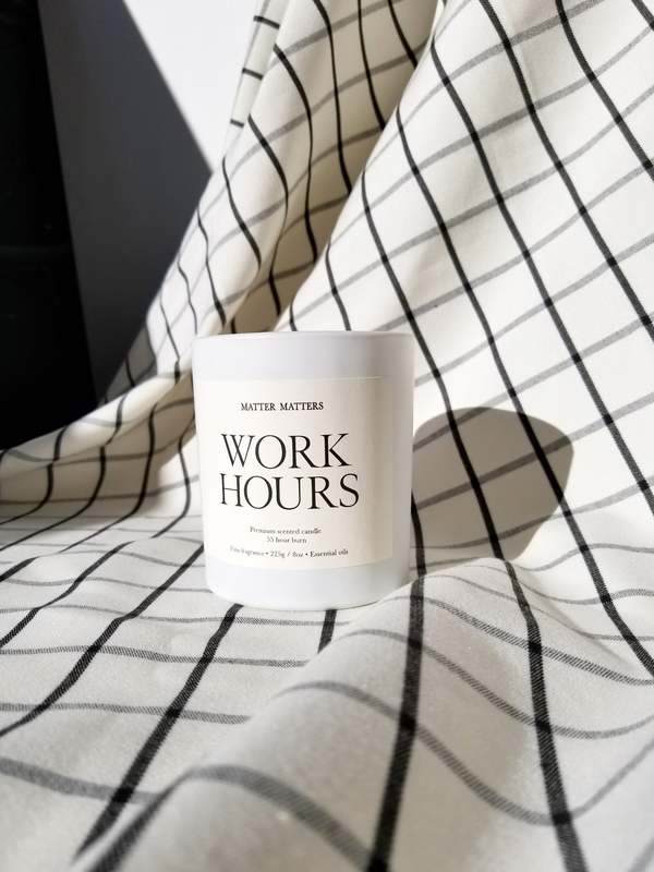 MATTER MATTERS Work Hours Candle