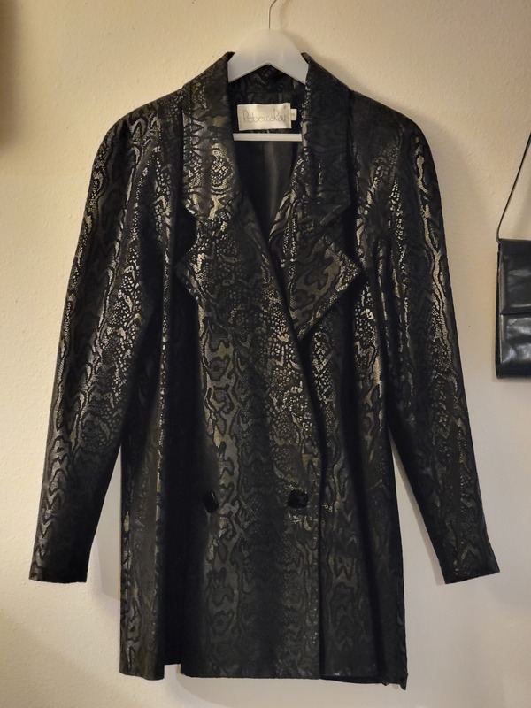 Leather Swing Coat