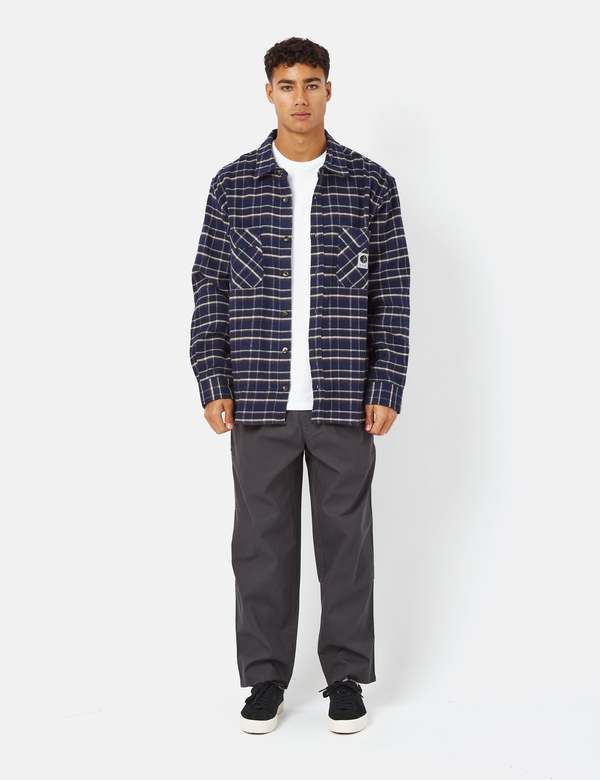 Polar Skate Co. Flannel Shirt - Rich Navy Blue | Garmentory
