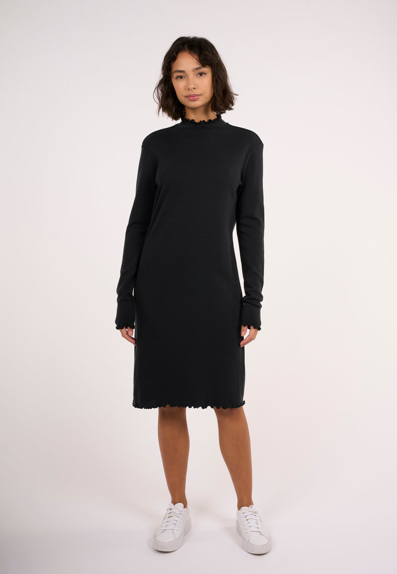 jersey faux wrap dress Jersey Cape Sleeve V Neck Faux Wrap Dress missy / 14 / chocolate