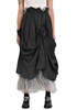 Sanctamuerte Layered Skirt - Anthracite - Thumbnail 1
