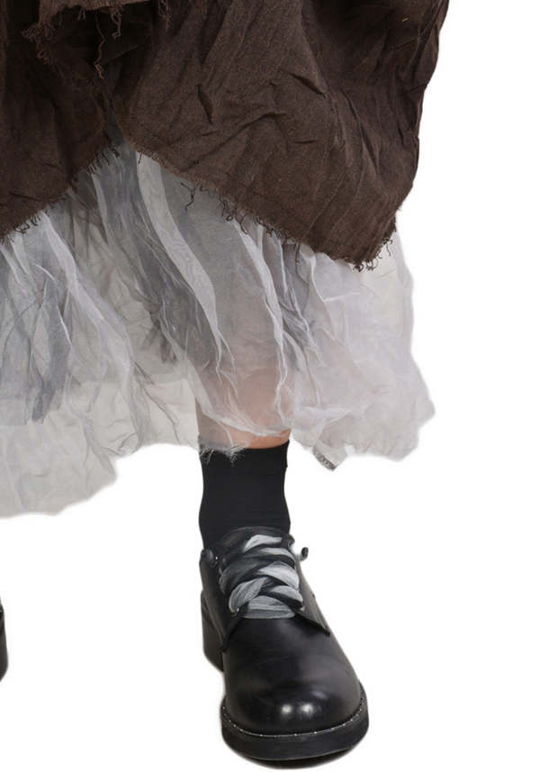 Sanctamuerte Layered Skirt - Anthracite