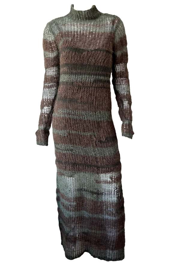 Rag & Bone Lillian Open Knit Maxi Dress - Green Multi | Garmentory Rag & Bone Lillian Open Knit Maxi Dress - Green Multi | Garmentory