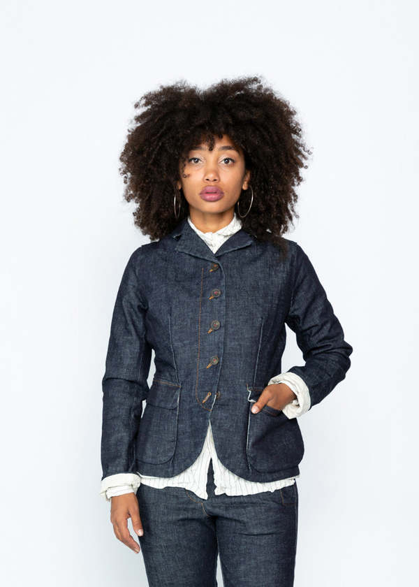 hannoh wessel デニムジャケット H+ Hannoh Wessel Valeriana Jacket - Washed Denim | Garmentory
