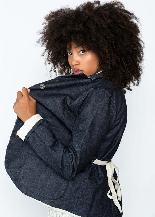 hannoh wessel デニムジャケット H+ Hannoh Wessel Valeriana Jacket - Washed Denim | Garmentory
