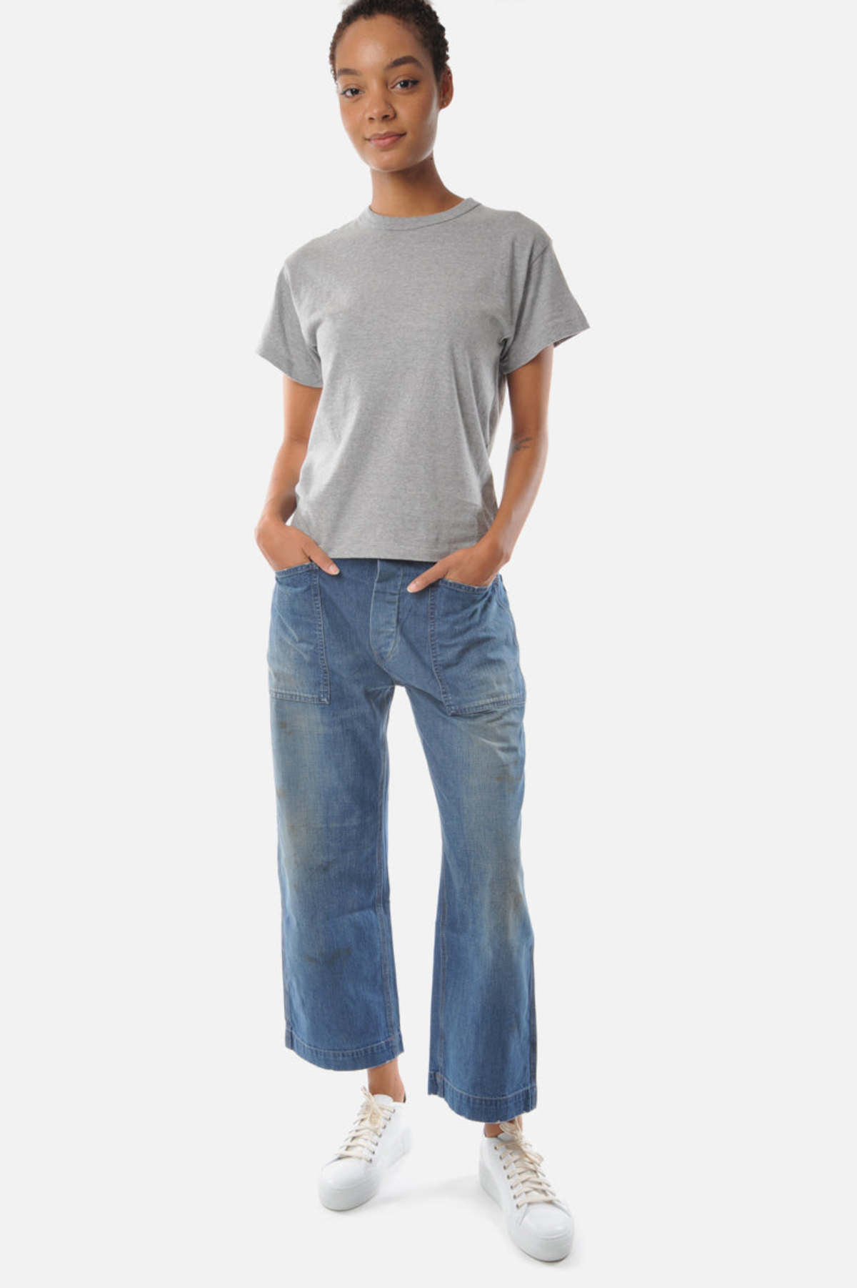 チマラ　デニム、US ARMY DECK PANTS size 28 チマラ デニム、US ARMY DECK PANTS size 28 Chimala 11oz WORKER'S