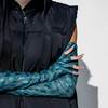 Collina Strada Fingerless Gloves - Deep Turquoise - Thumbnail 1