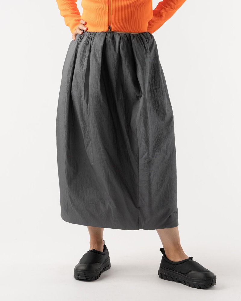 Amomento Sheer Padded Round Skirt in Charcoal | Garmentory