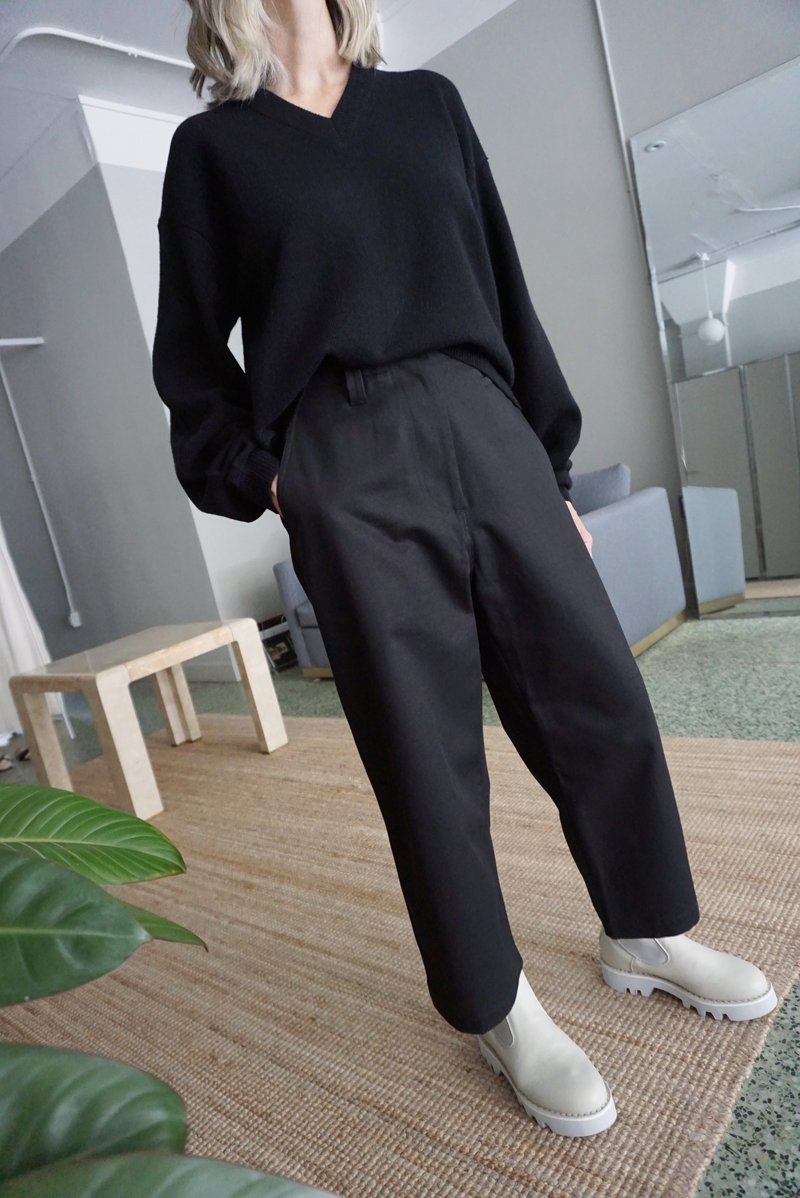 Studio Nicholson ASHER PANT - BLACK | Garmentory