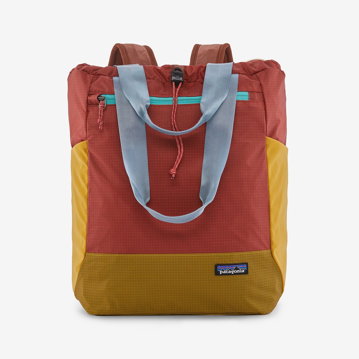 Gold Patagonia Lightweight Black Hole Tote Patagonia Ultralight Black Hole  27L Patchwork Tote Pack Cabin Gold