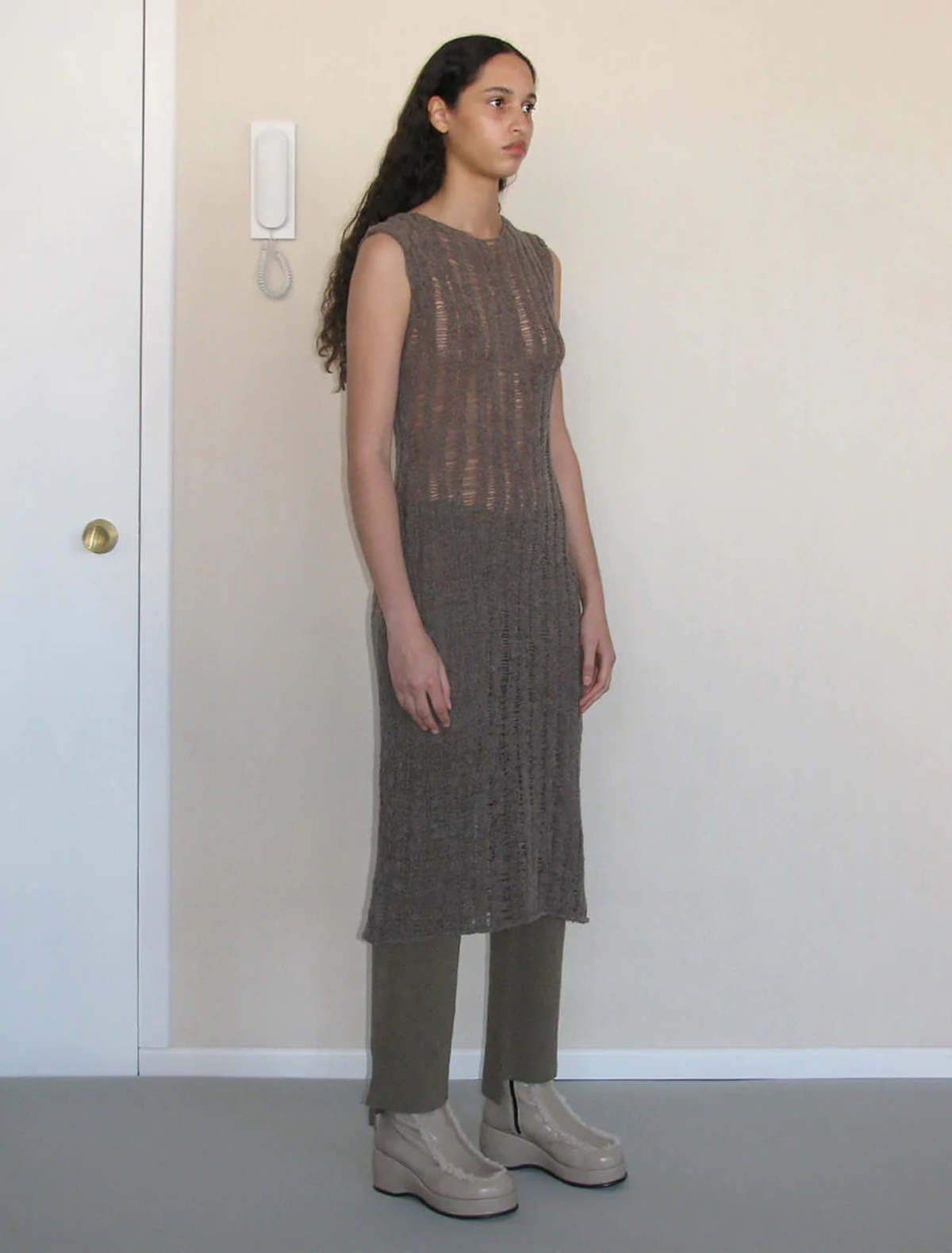 Paloma Wool Alhambra Knit Dress - Taupe Print | Garmentory