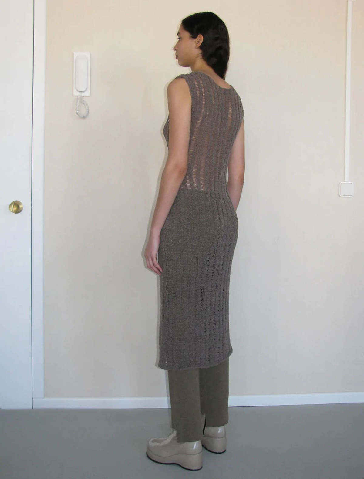 Paloma Wool Alhambra Knit Dress - Taupe Print | Garmentory Paloma Wool Alhambra Knit Dress - Taupe Print | Garmentory