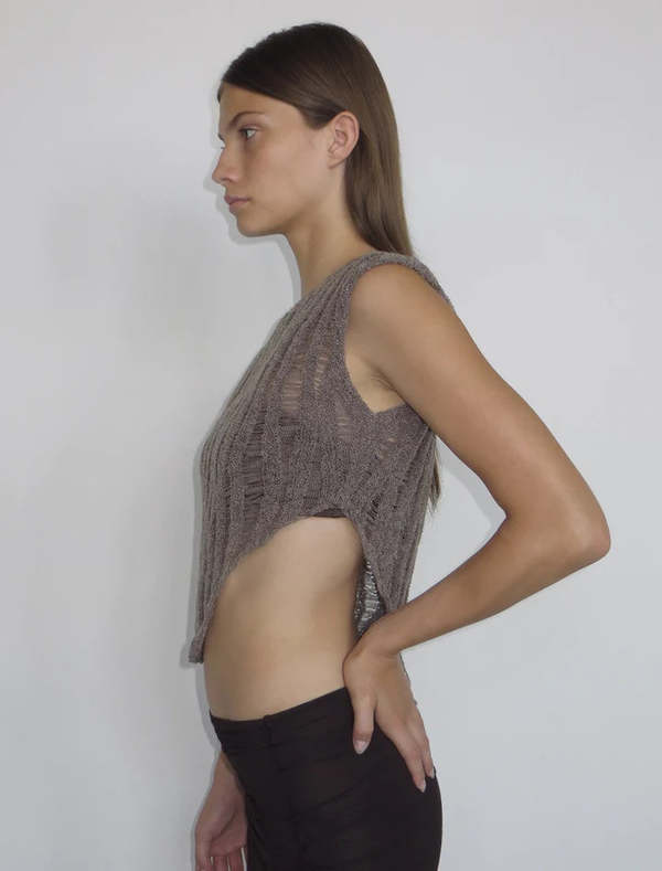 Paloma Wool Aperol Knit Top - Taupe Print | Garmentory