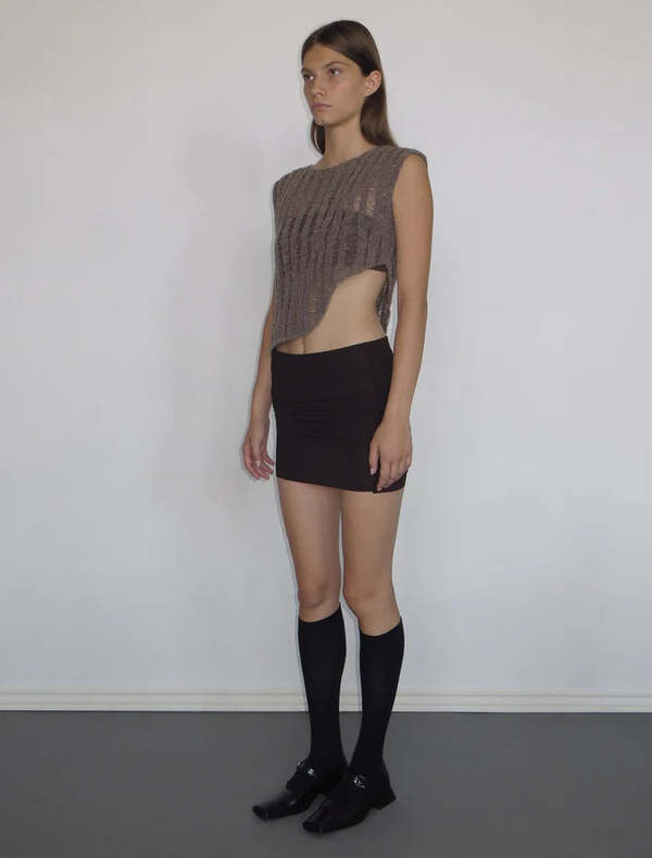 Paloma Wool Aperol Knit Top - Taupe Print | Garmentory