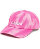 Ganni Canvas Cap - Pink - Thumbnail 1