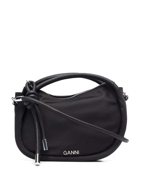 Ganni Mini Knot Bag - Black | Garmentory