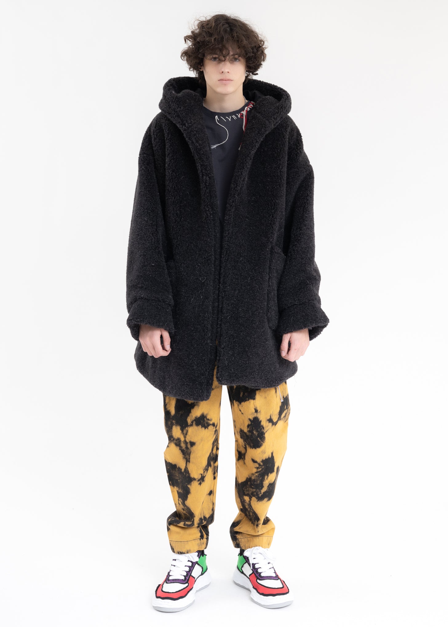 Doublet REAL FUR MIX FAKE FUR JACKET - Black | Garmentory