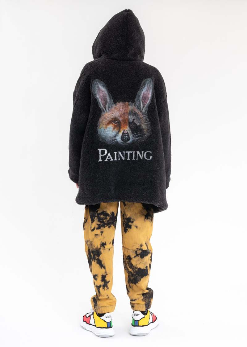 Doublet REAL FUR MIX FAKE FUR JACKET - Black | Garmentory