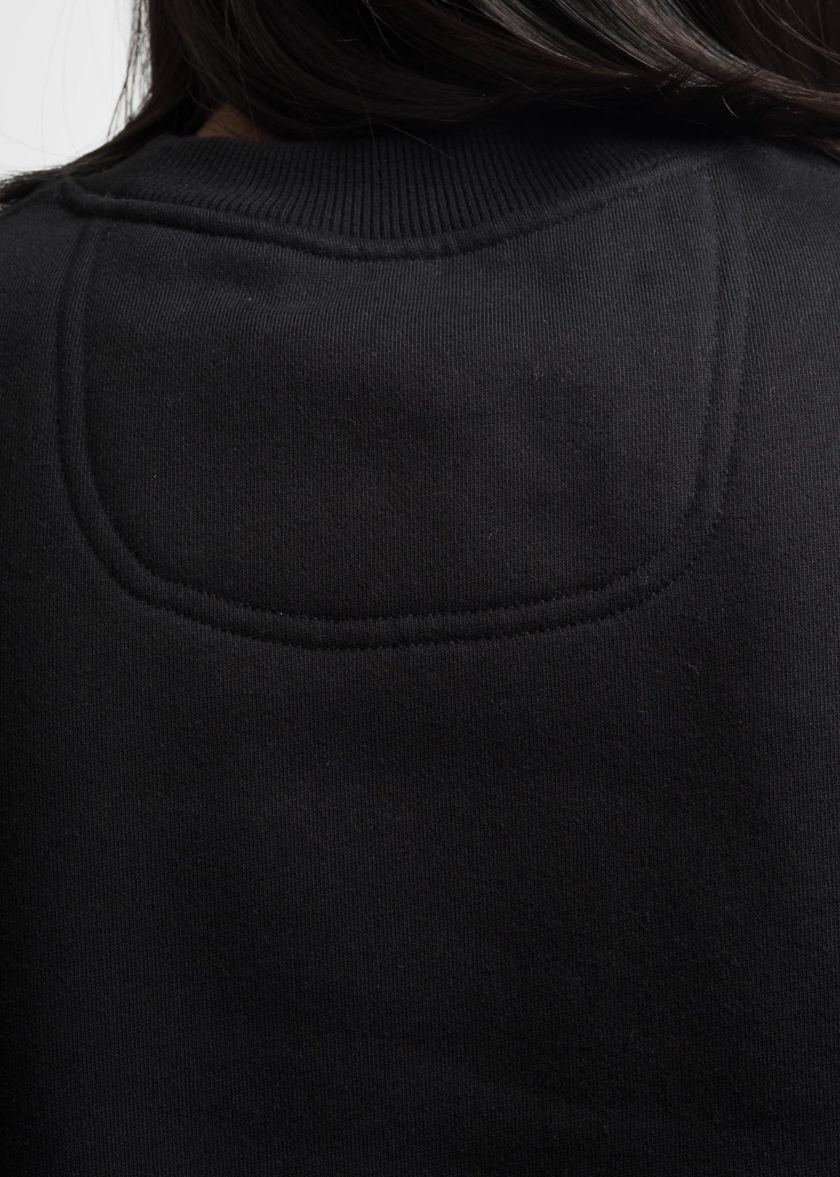 Champion Reverse Weave Black Sweatshirt with Script Applique - Image 5 of 5