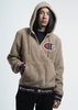Champion Reverse Weave Khaki Sherpa Pullover Hoodie - Thumbnail 1