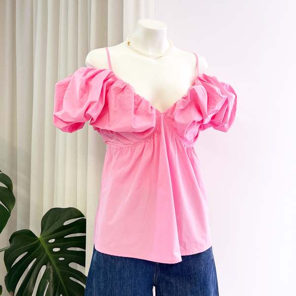 Rejina Pyo Lucia Blouse - Organic Cotton Pink | Garmentory