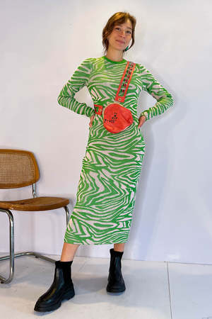 Stine Goya Chiara Dress - Pastel Green Comb