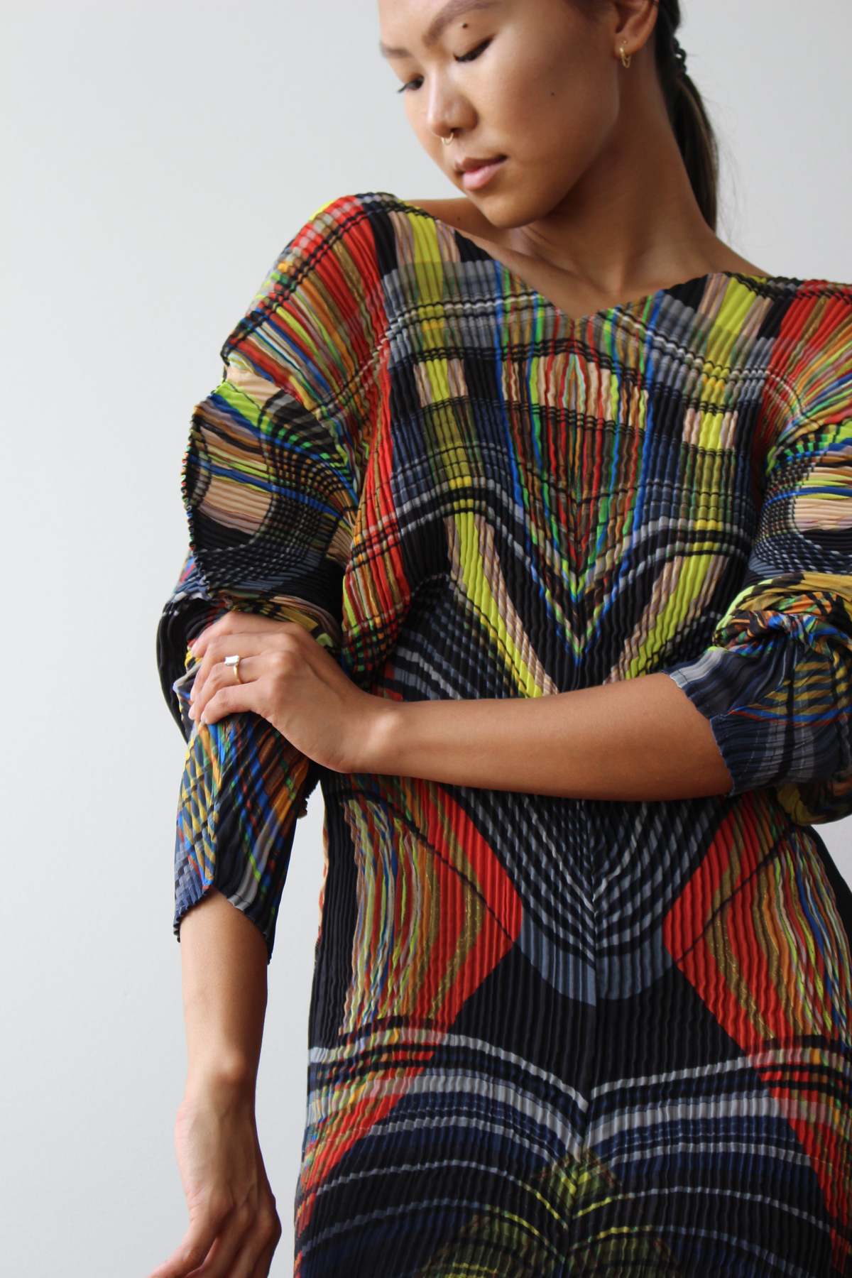 Julia Heuer Linus Pleated Dress - Argo - Image 4 of 9